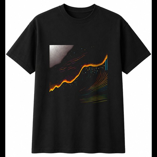 Graphic sound wave neon glow - graphic,
