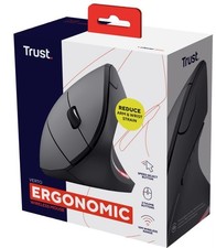 Trust Verto kabellose vertikale ergonomische Maus Schwarz--Retourenware--