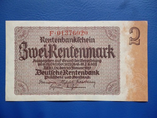 Rentenmark 1937 unc - 2,