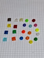 Lego 1x1 flach transparent