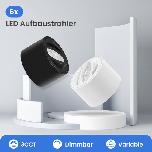 24x led aufbauspot - led,