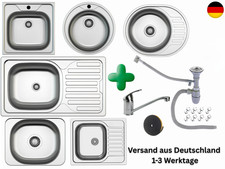 Edelstahl Einbauspüle mit Klein Armatur