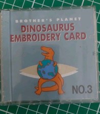 Brother Embroidery Card No 3 Stickkarte Dinosaurier