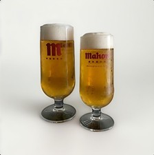 2x Mahou Pint 20oz Kelch