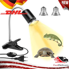 Wärmelampe Schildkröten UVA UVB Terrarium Reptilien Heizlampe mit Klemme 25W 50W