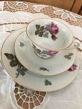 Rosenthal Bavaria Kaffeetasse mit Untertasse und Kuchenteller Sammeltassengedeck