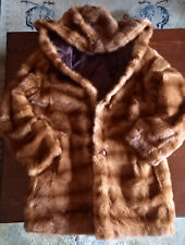Nerzfell mit Kapuze ungetragen Gr.46