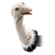 Vogel Strauß für die Puppenbühne/Ostrich Stage Puppet Folkmanis Handpuppe (2872)