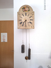 alte    8 Tage Schilderuhr - Schwarzwalduhr - Bauernuhr - Uhr um 1880