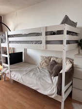 Weißes ikea hochbett 90x200 - weißes,
