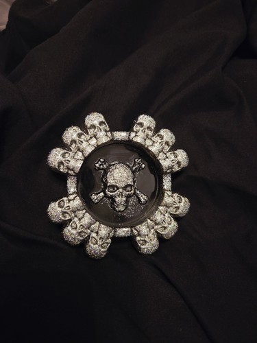 Silberner totenkopf - silberner,