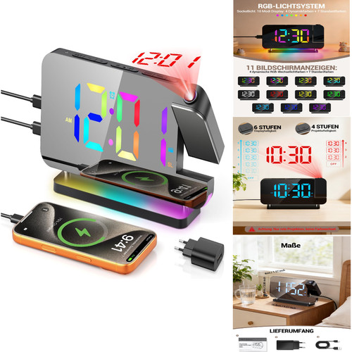 Projektionswecker mit usb - projektionswecker,