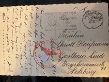 Feldpostkarte Wehrmacht Gebirgsjäger Kop 130 Von 1941 Roter Stempel