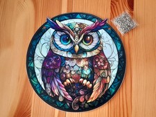 Eule Herbst Fensterbild