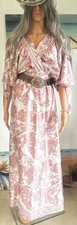 # Boho ITALY # seidiges Wickelkleid # elegant #OneSize# KIMONO # ROSÉ # Boutique