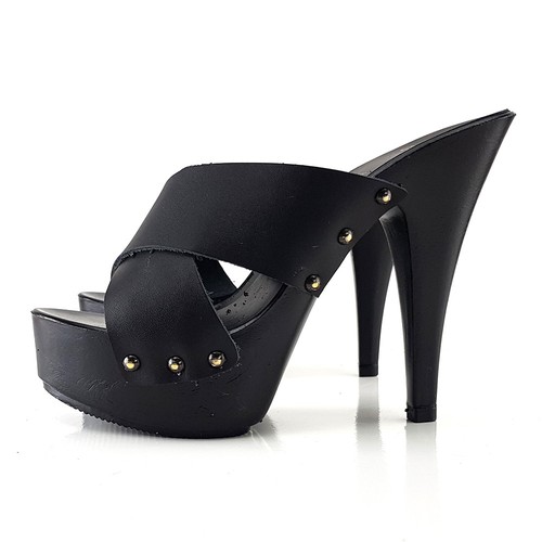 Schwarze hohe clogs made - schwarze,