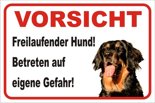 Schild s0366 vorsicht hovawart - schild,