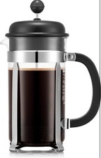 Bodum Kaffeebereiter 1L Schwarz 8 Tassen Kaffeebereiter Glas & Edelstahl