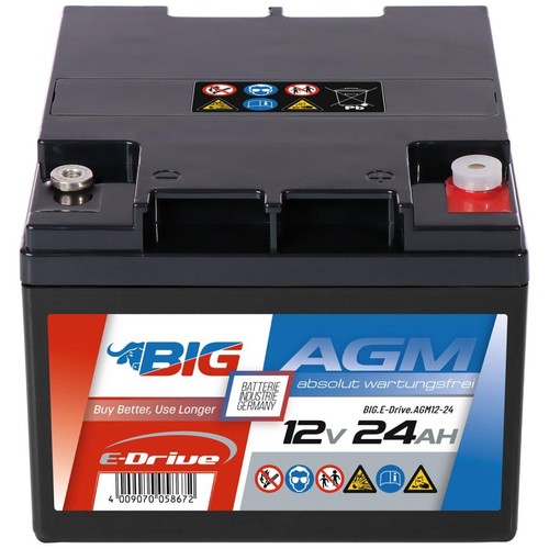 Big drive agm 12v 24ah - 0%, e-drive