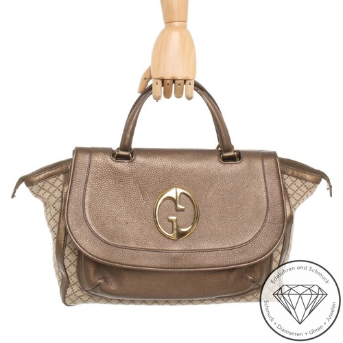 Gucci handtasche leder gold - handtasche,