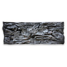 3D Aquarium Strukturwand grau