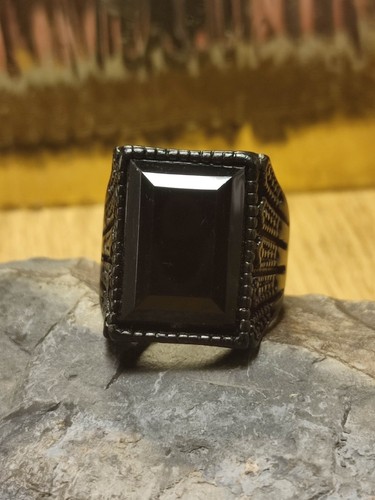 Herren ring tief - in, schwarz
