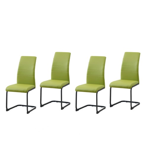 Schwingstuhl 4er set grün - schwingstuhl,