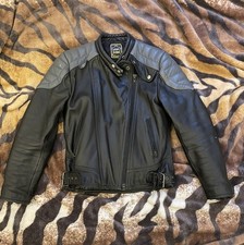 Leather Jacket Racing Biker XS