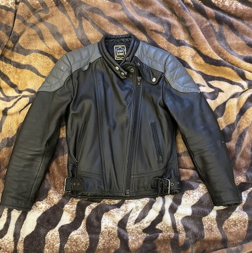 Leather jacket racing biker - racing, xs