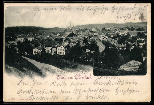 Ansichtskarte miesbach - ansichtskarte,