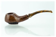 Pfeife Luigi Viprati Tomato Kurve Noppen Glatt/Rustiziert Brown Handmade Italy