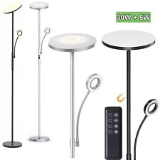 LED Stehleuchte wohnzimmer 35W Rund Deckenfluter Stehlampe Dimmbar Leselampe