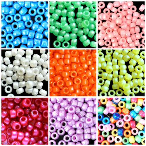 9x6 acryl perlen pony - acryl,