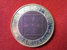 Österreich 25 Euro 2005 Gedenkmünze Silber Niob 50 Jahre Fernsehen