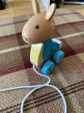 Beatrix Potter Nachzieh Peter Rabbit Holz Kleinkind Kinder Spielzeug