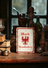 Mark Brandenburg Adler Wappen Metallschild Schild Alu