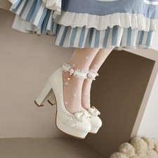 Women's Bow Ankle Strap Lolita