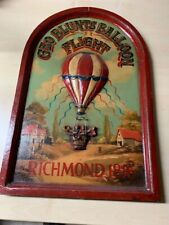 Pup Holzschild 60x40 -Geo Blunts Ballon Flight - Richmond 1816