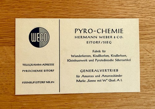 Alte weco feuerwerk - alte,