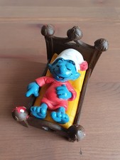 Schlümpfe Super Schlumpf Fauli im Bett Peyo Schleich Smurfs