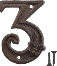 Hausnummer aus Gusseisen -