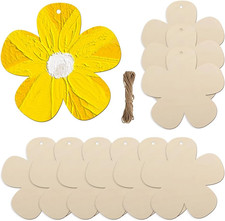 10 Stück Deko Holzblumen zum