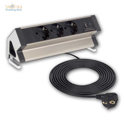 Tisch steckdose edelstahl - tisch-steckdose,