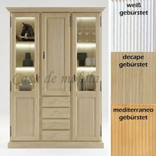 Massivholz vitrinenschrank - massivholz,