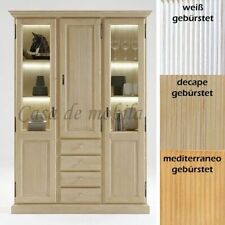 Massivholz Vitrinenschrank
