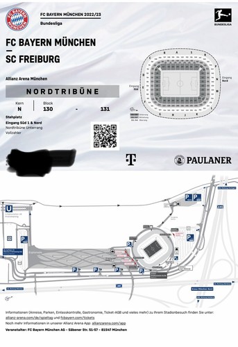 Sammler used ticket bayern - ticket, fc