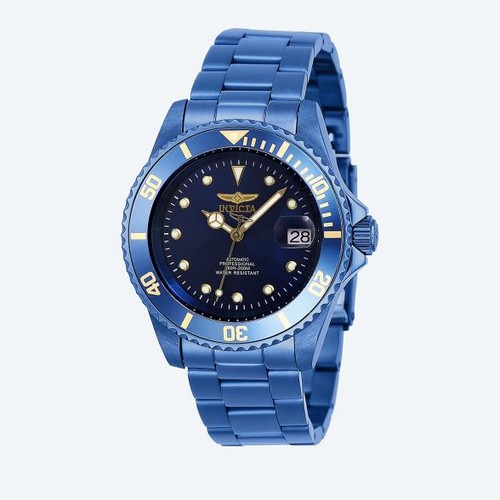 Herrenuhr blau invicta - herrenuhr,