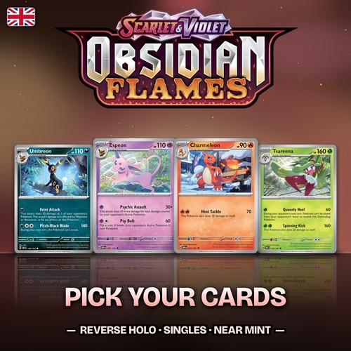 Pokemon cards obsidian - obsidian, flames