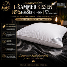 Kopfkissen 80x80 Gänsefedern