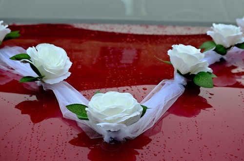 Hochzeit deko auto girlande - hochzeit,